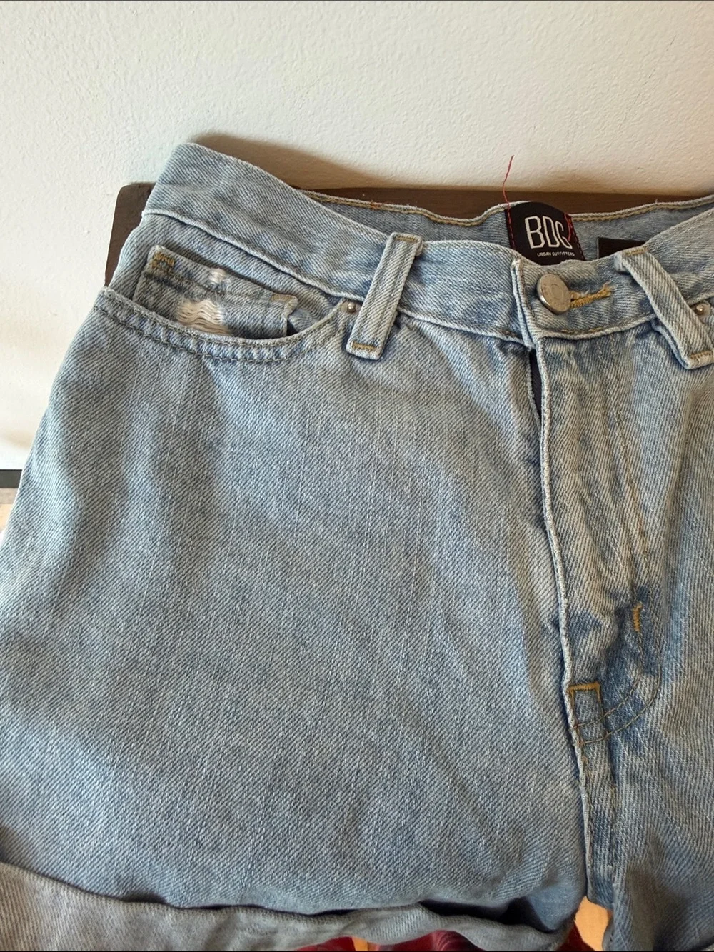 BDG Urban Outfitters Light Blue High-Rise Denim Shorts